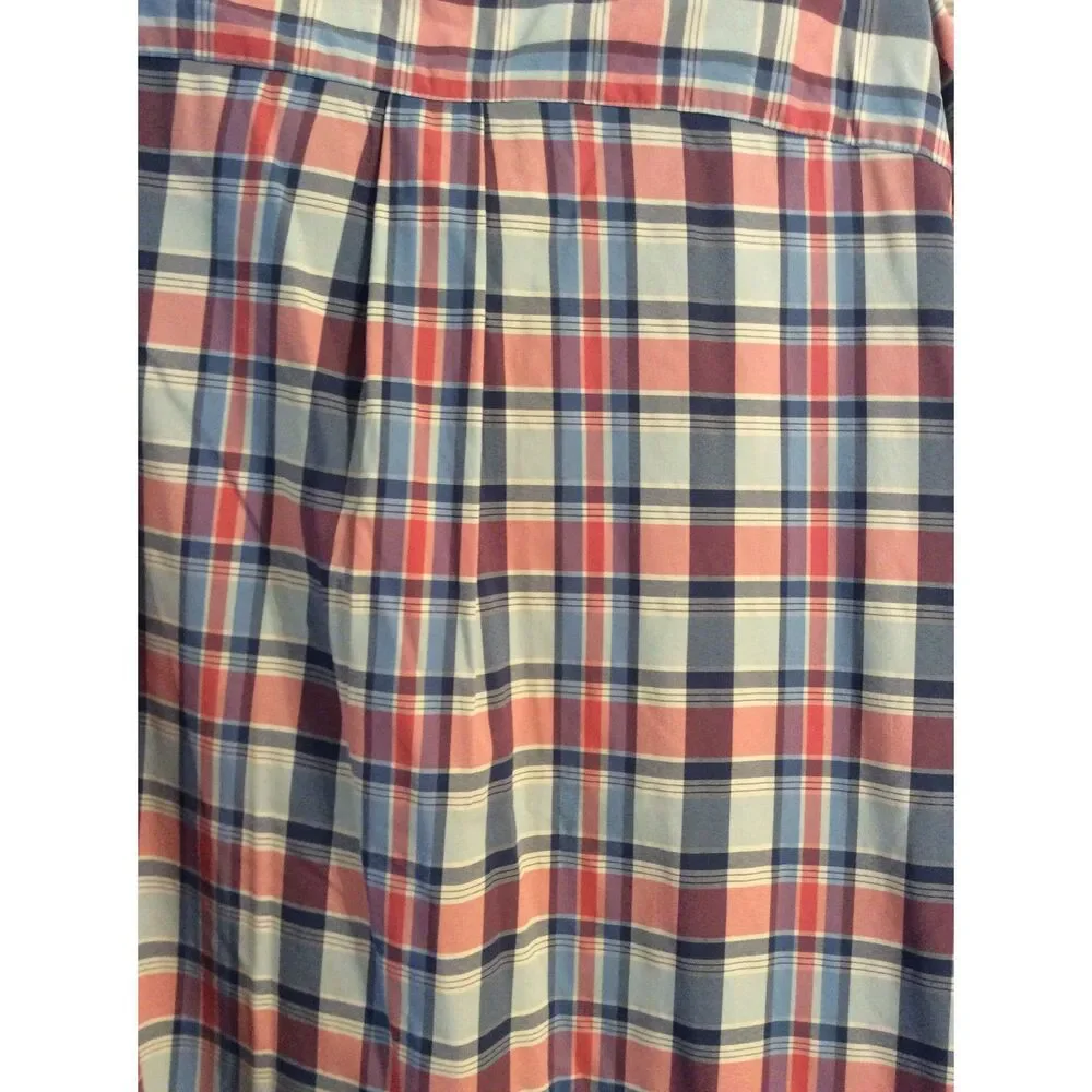 Vineyard Vines Size 2XL mens classic fit tucker button up shirt plaid